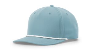 Branded 5 Panel Classic Rope Cap Smoke Blue/White