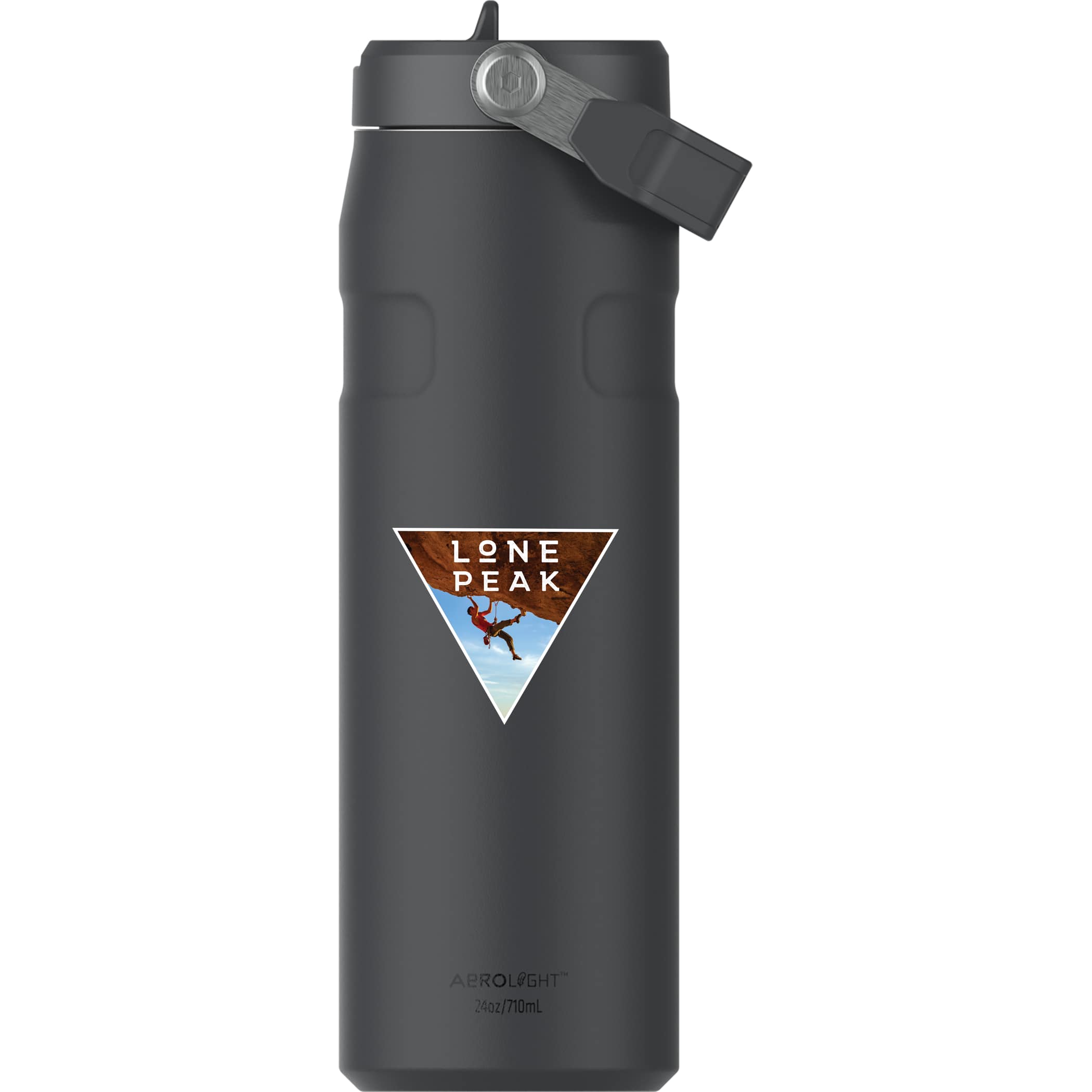 Branded Stanley IceFlow Aerolight Flip Straw Water Bottle 24 oz Black