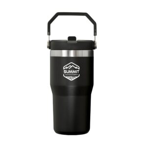 Branded Stanley IceFlow™ Flip Straw Tumbler 20 oz Black 
