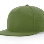 Custom Branded Richardson 7 Panel Performance Hat - Basil Green