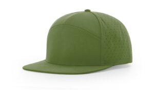 Branded Richardson 7 Panel Performance Hat Basil Green