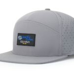 Custom Branded Richardson 7 Panel Performance Hat - Gray