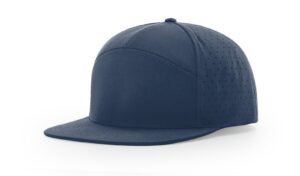 Branded Richardson 7 Panel Performance Hat Light Navy