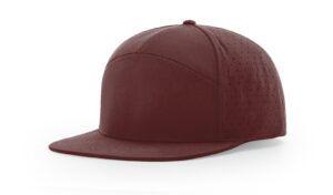 Branded Richardson 7 Panel Performance Hat Maroon
