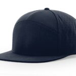 Custom Branded Richardson 7 Panel Performance Hat - Navy