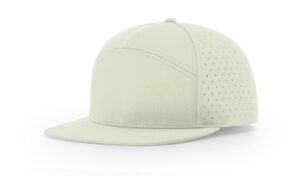 Branded Richardson 7 Panel Performance Hat Oat Milk