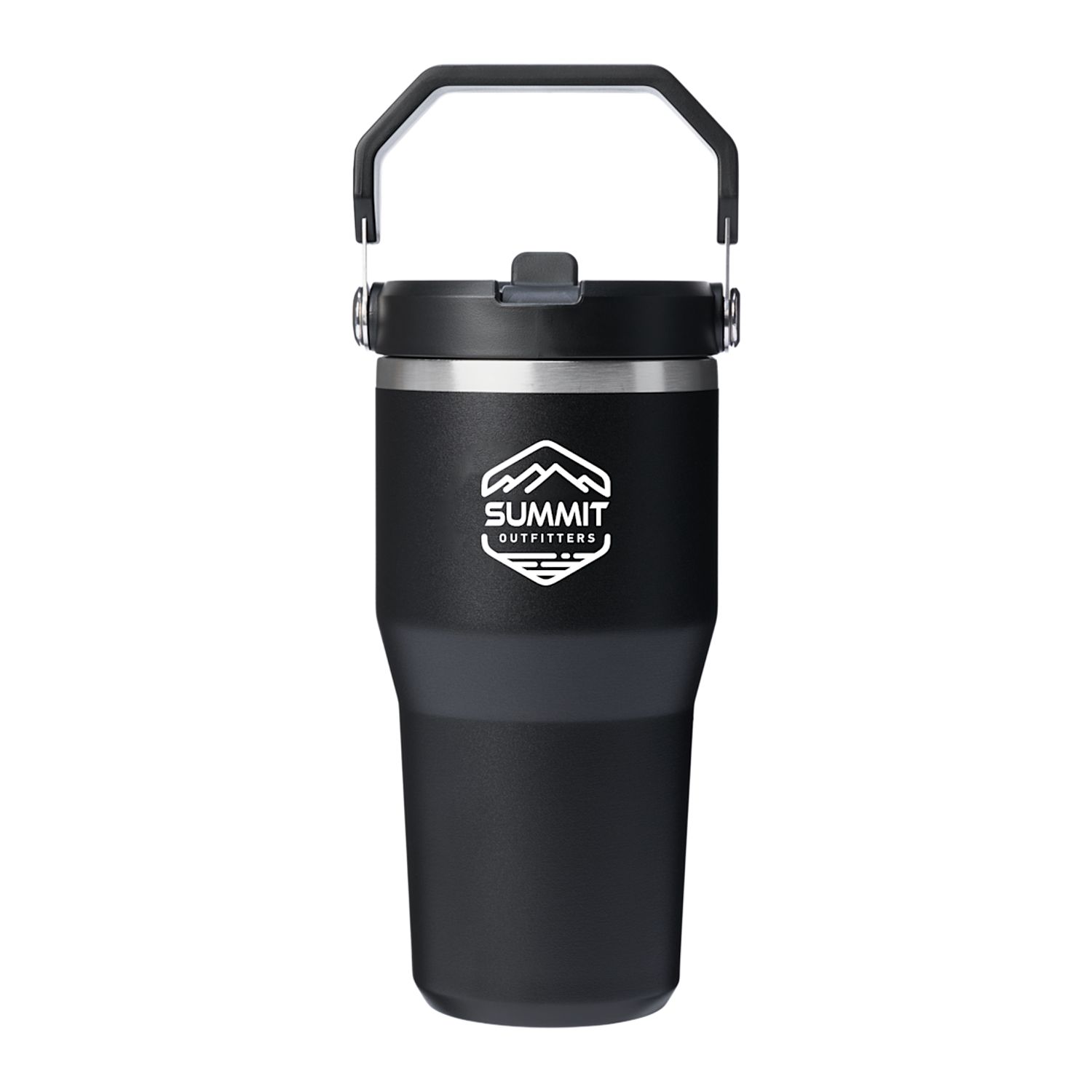 Branded Stanley IceFlow™ Flip Straw Tumbler 20 oz Black 