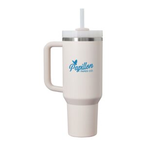 Branded Stanley Quencher H2.O FlowState™ Tumbler 40 oz Rose Quartz