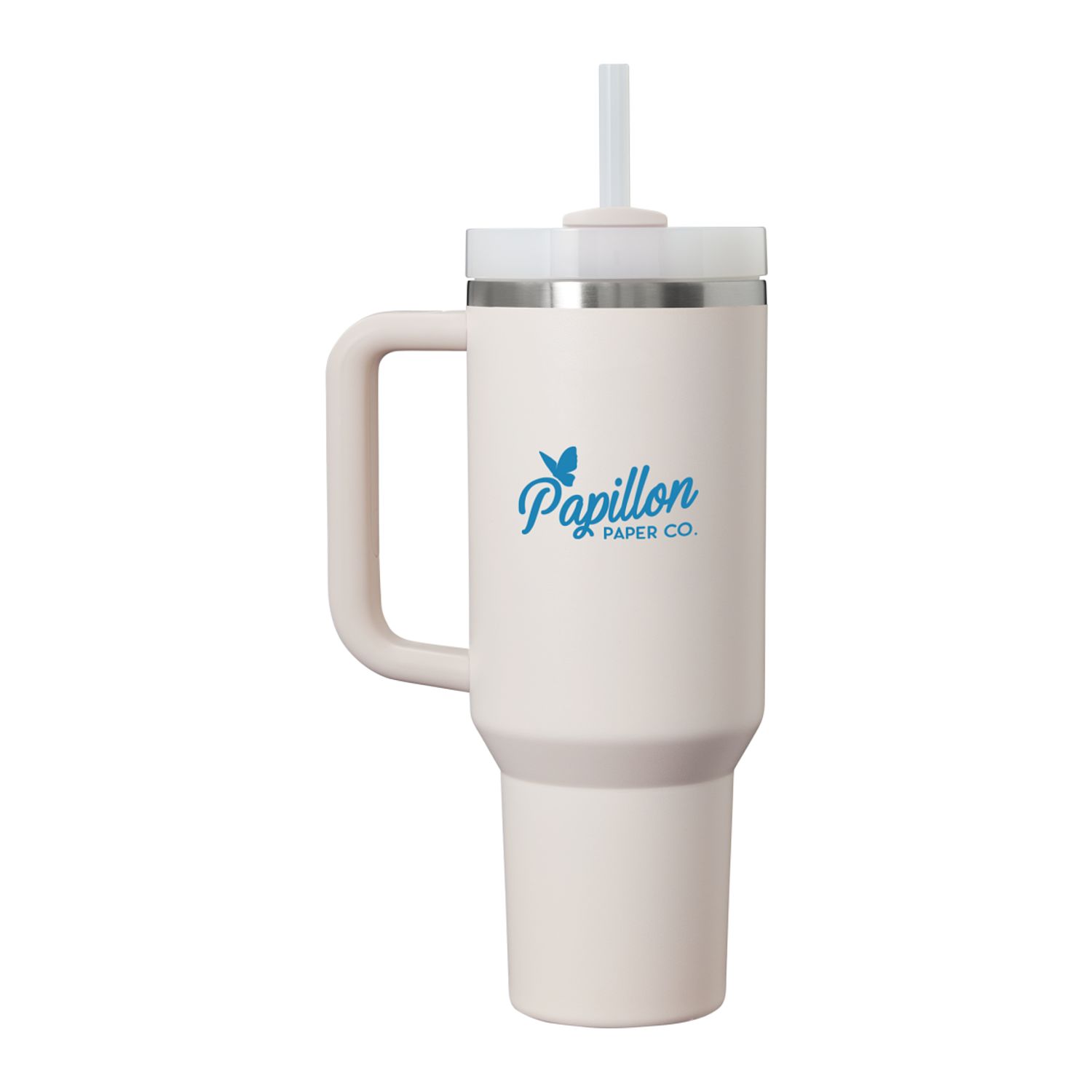 Branded Stanley Quencher H2.O FlowState™ Tumbler 40 oz Rose Quartz